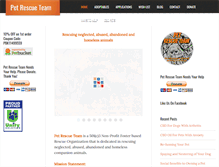 Tablet Screenshot of petrescueteam.com